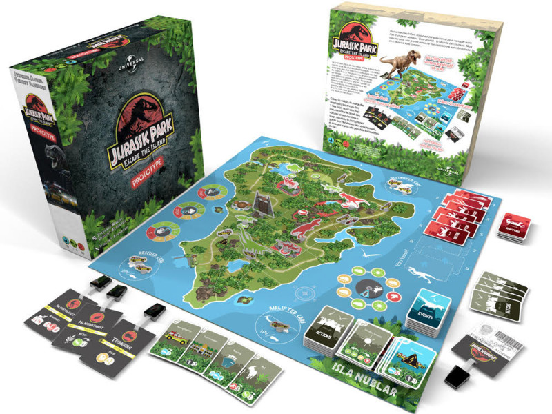 Fanmade Jurassic Park board game Analog Games