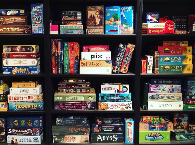 Board game shelves around the world 13 Analog Games