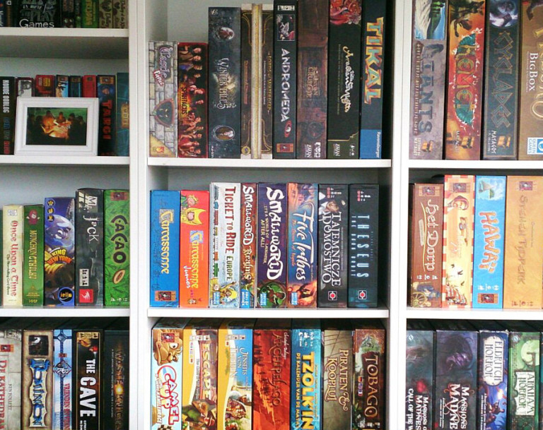 Board game shelves around the world 14 Analog Games