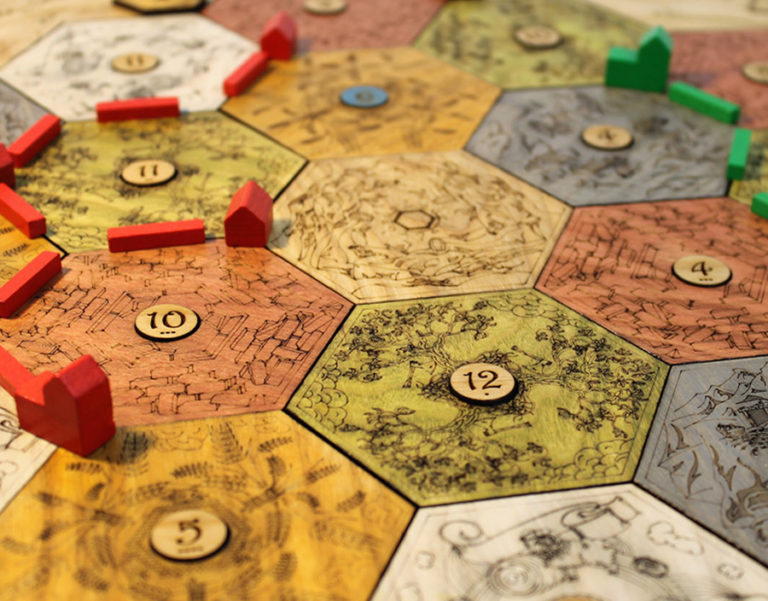 Collectors Hardwood Catan Board Analog Games